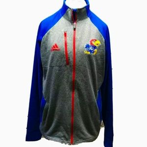 ADIDAS Kansas jayhawks KU track Jacket